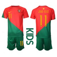 Portugali Joao Felix #11 Koti Peliasu Lasten MM-kisat 2022 Lyhythihainen (+ Lyhyet housut)